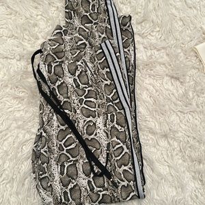 Casual snake print pants